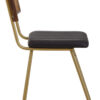 Buffalo Black Leather Dining Chair