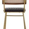 Buffalo Black Leather Dining Chair