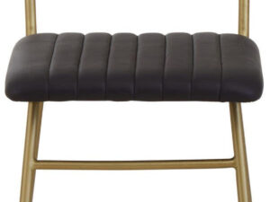 Buffalo Black Leather Dining Chair