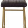 Buffalo Black Leather Bar Chair