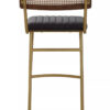 Buffalo Black Leather Bar Chair