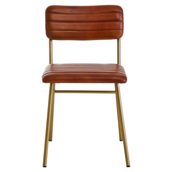 5529638__73553.1754526775.jpg Buffalo Tan Leather Dining Chair With Gold Finish Frame
