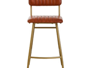 5529640__78928.1768299773.jpg Buffalo Tan Leather Bar Chair With Gold Finish Frame