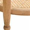 Cebu Natural Cane and Grey Wash Elm Wood Side Table