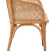 Cebu Natural Cane and Beech Wood Bench with Backrest