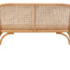 Cebu Natural Cane and Beech Wood Bench with Backrest