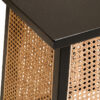 Cebu Natural Cane and Black Elm Wood Side Table