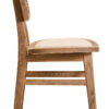 Cebu Beige Fabric and Grey Wash Elm Wood Dining Chair
