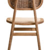 Cebu Beige Fabric and Grey Wash Elm Wood Dining Chair
