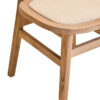 Cebu Beige Fabric and Grey Wash Elm Wood Dining Chair
