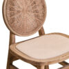 Cebu Beige Fabric and White Wash Elm Wood Dining Chair