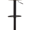 Dalston Brown Grey Set Of Two Leather Effect Bar Stools
