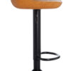 Dalston Tan Set Of Two Bar Leather Effect Stools