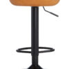 Dalston Tan Set Of Two Bar Leather Effect Stools