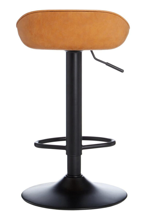 Dalston Tan Set Of Two Bar Leather Effect Stools