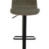 Dalston Brown Grey Set Of Two Leather Effect Bar Chairs