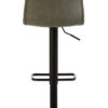 Dalston Brown Grey Set Of Two Leather Effect Bar Chairs