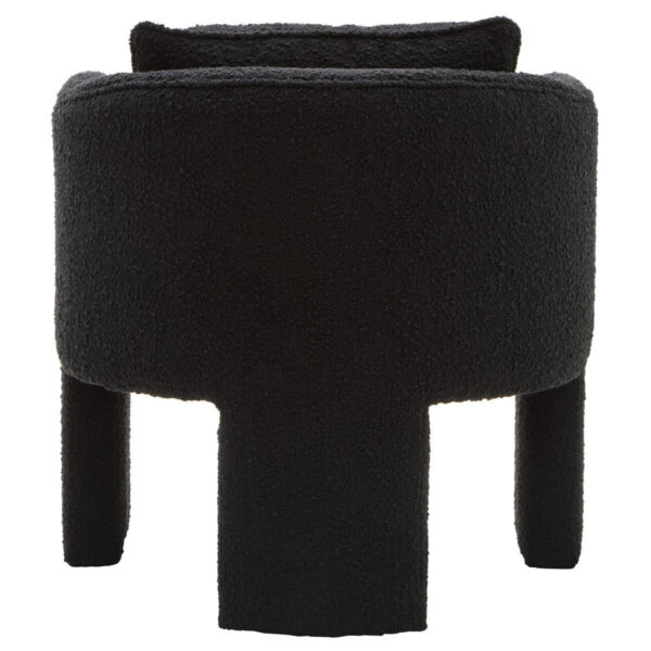 Ozzero Black Boucle Curved Armchair