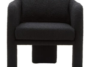 5529738__89580.1779683633.jpg Ozzero Black Boucle Curved Armchair