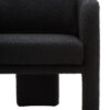 Ozzero Black Boucle Curved Armchair