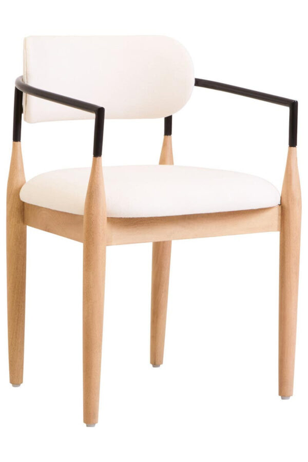 5529799_01_1__23241.1754507316.jpg Persolo Cream Textured Dining Chair with Wood Frame