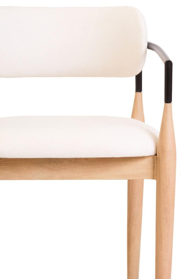 5529799_mac_01_1__01180.1754507322.jpg Persolo Cream Textured Dining Chair with Wood Frame