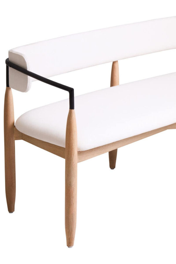 5529800_mac_02_1_1__20044.1754507341.jpg Persolo Cream Textured Fabric Dining Bench with Wood Frame