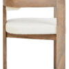 Torello Boucle Fabric and Grey Finish Mango Wood Wood Dining Chair