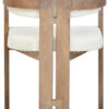 Torello Boucle Fabric and Grey Finish Mango Wood Wood Dining Chair