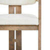 Torello Boucle Fabric and Grey Finish Mango Wood Wood Dining Chair