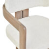 Torello Boucle Fabric and Grey Finish Mango Wood Wood Dining Chair