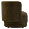Drake Forest Green Chenille Effect Curved Chair