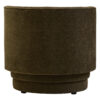 Drake Forest Green Chenille Effect Curved Chair