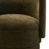 Drake Forest Green Chenille Effect Curved Chair