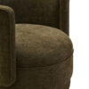 Drake Forest Green Chenille Effect Curved Chair