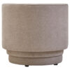 Drake Taupe Chenille Effect Curved Chair
