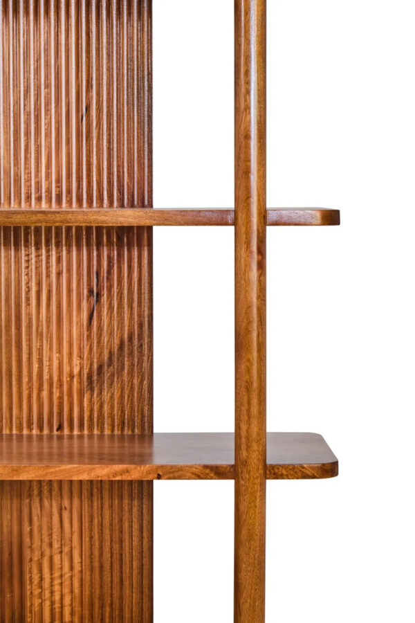 Torello Five Tier Mango Wood Shelf Unit