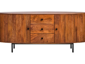 5529904__57249.1778735465.jpg Torello Two Door Three Drawer Mango Wood Oval Sideboard