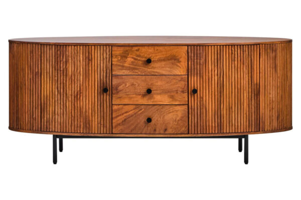 5529904__57249.1778735465.jpg Torello Two Door Three Drawer Mango Wood Oval Sideboard