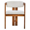 Torello Boucle Fabric and Mango Wood Dining Chair