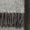 Herringbone Faux Mohair Throw