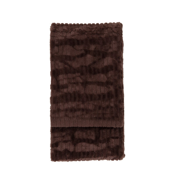 DF-GAL-5056693502982-1 Textured Rabbit Faux Fur Throw