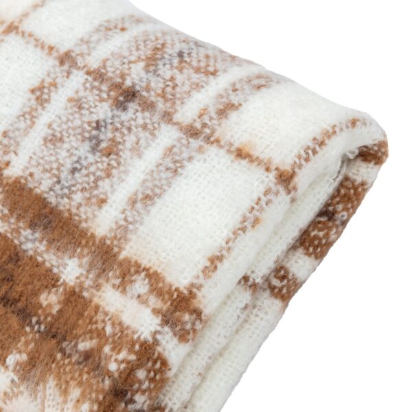 DF-GAL-5056693503019-1-1 Check Faux Mohair Throw