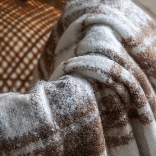 DF-GAL-5056693503019-4-1 Check Faux Mohair Throw