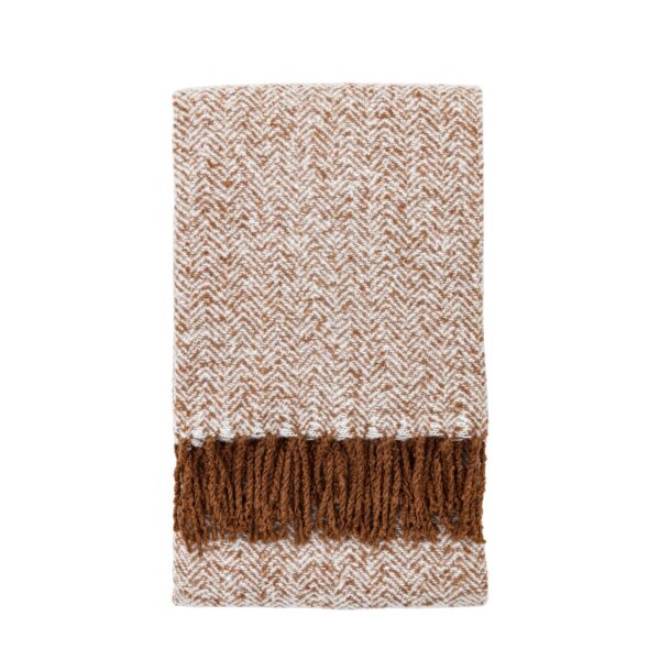 Herringbone Faux Mohair Throw