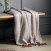 Herringbone Faux Mohair Throw