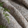 Herringbone Faux Mohair Throw