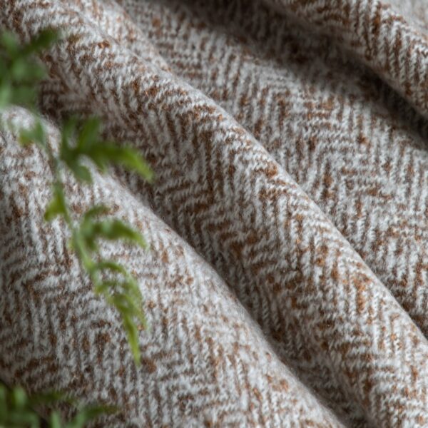 Herringbone Faux Mohair Throw