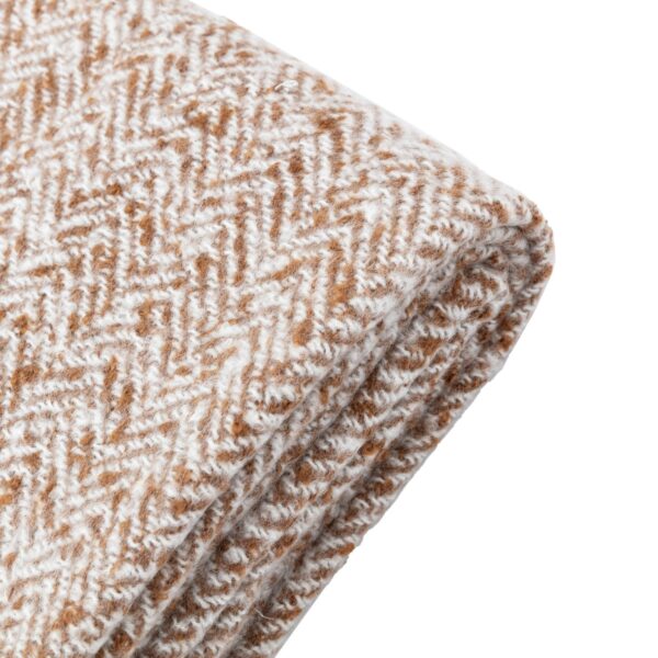 Herringbone Faux Mohair Throw
