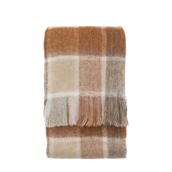 DF-GAL-5056693553809-1-1 Check Faux Mohair Throw